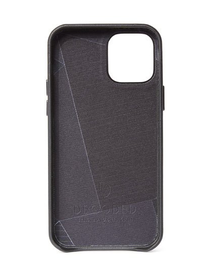 Funda de piel iPhone 12 Mini Negro