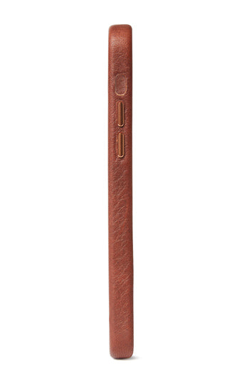 Funda de cuero iPhone 12 Mini Marrón