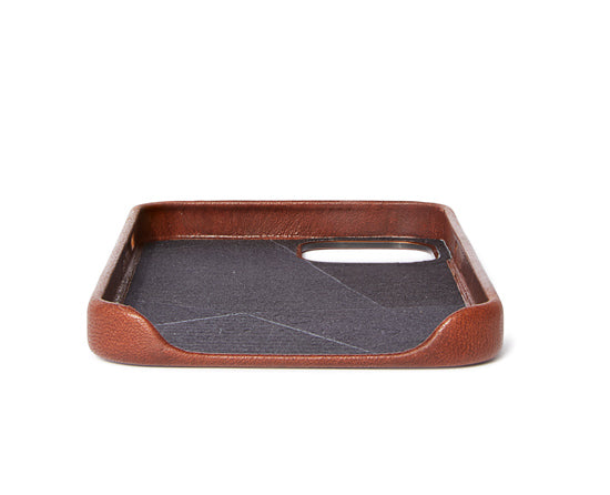 Funda de cuero iPhone 12 Mini Marrón