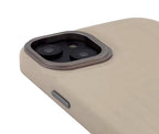 Funda de piel MagSafe para iPhone 14 Plus Beige