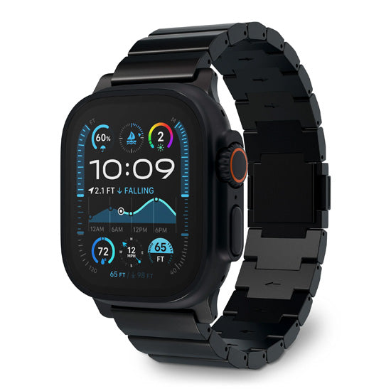 Correa Titanium Traction 44/45/46/49mm Titanio Negro