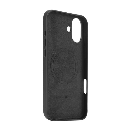 Funda de cuero iPhone 16 Plus Negro
