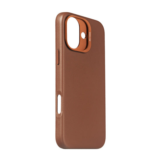 Funda de piel iPhone 16 Plus Tan