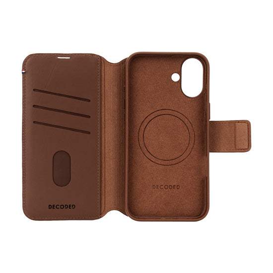 Folio desmontable MagSafe iPhone 16 Plus Tan