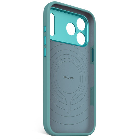 Funda de Silicona Antimicrobiana MagSafe para iPhone 17 Pro Max Retro Blue