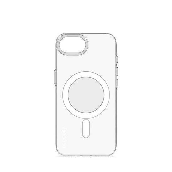 Funda MagSafe de plástico reciclado para iPhone 16e / 17e transparente
