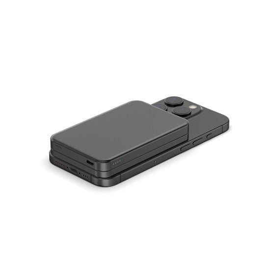 Batería externa magnética 4 en 1 8000 mAh Negro