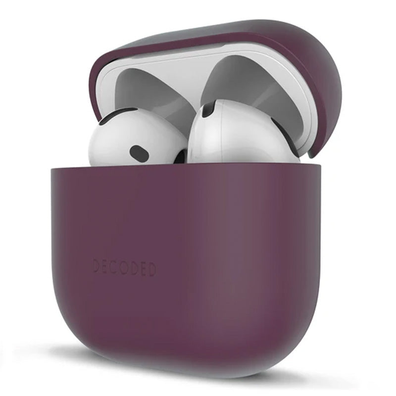 Funda de silicona para AirPods 4 y 5 Ciruela