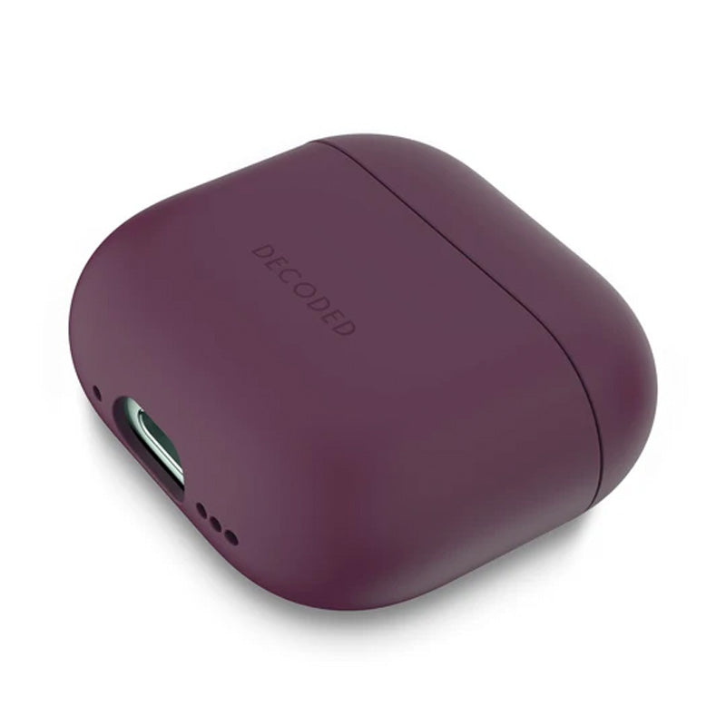 Funda de silicona para AirPods 4 y 5 Ciruela