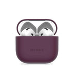 Funda de silicona para AirPods 4 y 5 Ciruela