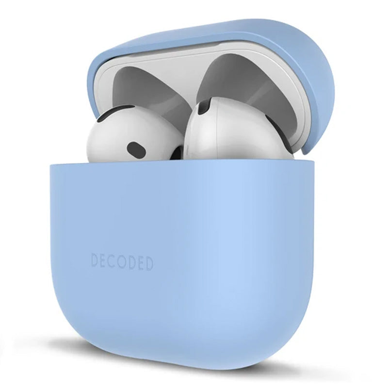 Funda de silicona para AirPods 4 y 5 Sky Blue