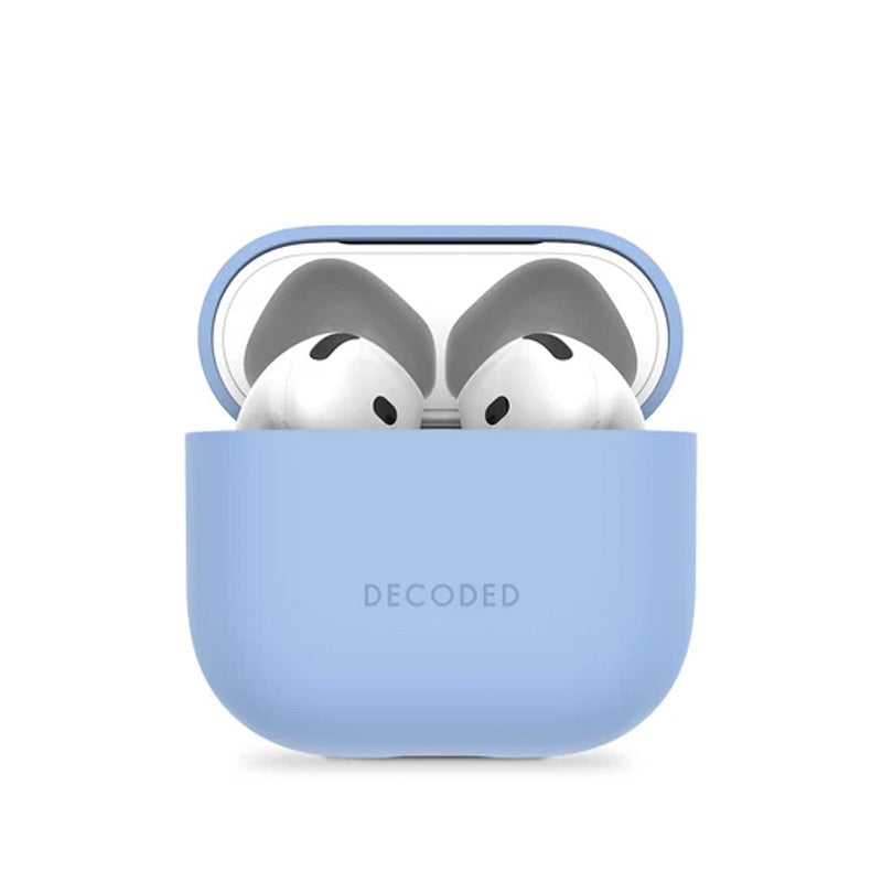 Funda de silicona para AirPods 4 y 5 Sky Blue