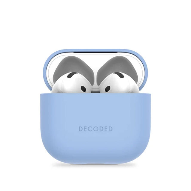 Funda de silicona para AirPods 4 y 5 Sky Blue