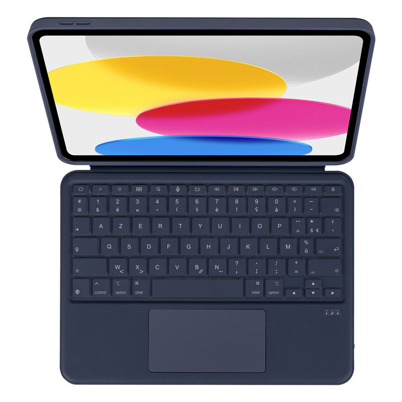 Folio con Teclado Bluetooth para iPad 11 (A16) y 10.9 (10.ª gen) AZERTY Navy