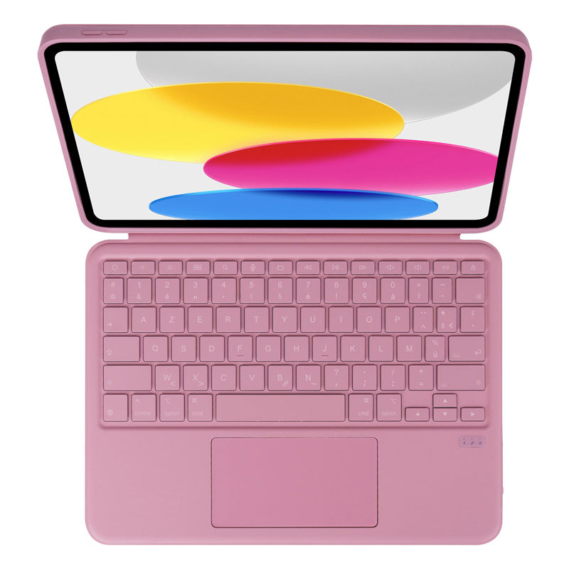Folio con Teclado Bluetooth para iPad 11 (A16) y 10.9 (10ª gen) AZERTY Rosette