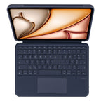 Funda Folio con Teclado Bluetooth para iPad Air 11 (M3/M2) y Air 10.9 (2020/22, 4a/5a gen) AZERTY Navy