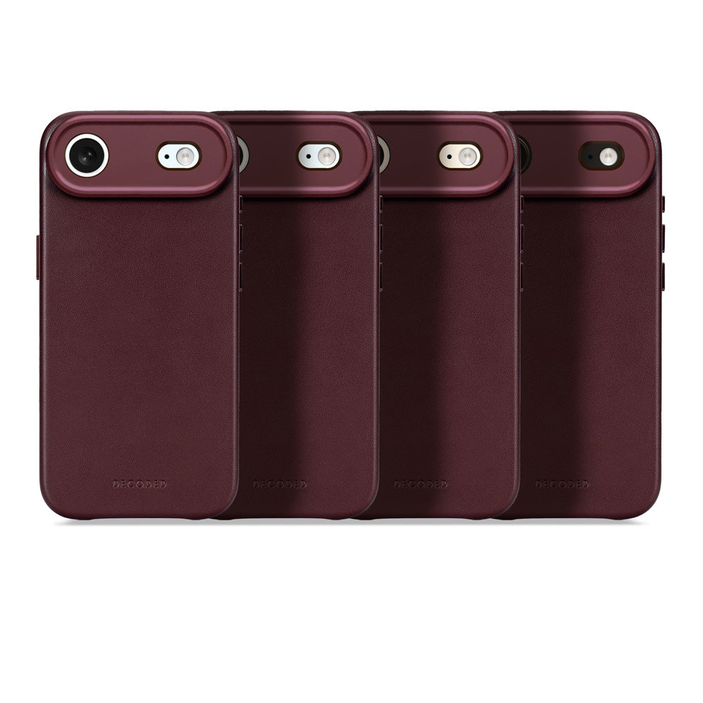 Funda de cuero iPhone Air Dark Ruby