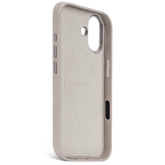 Funda de cuero iPhone 17 Solid clay