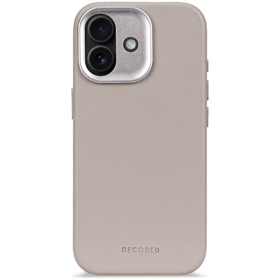 Funda de cuero iPhone 17 Solid clay
