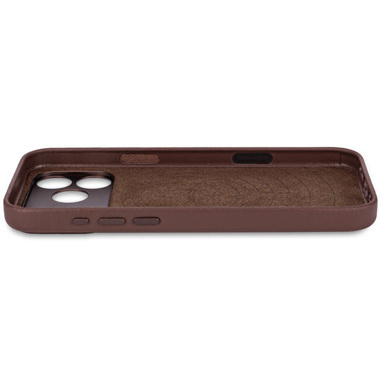 Funda de piel iPhone 17 Pro Chocolate brown