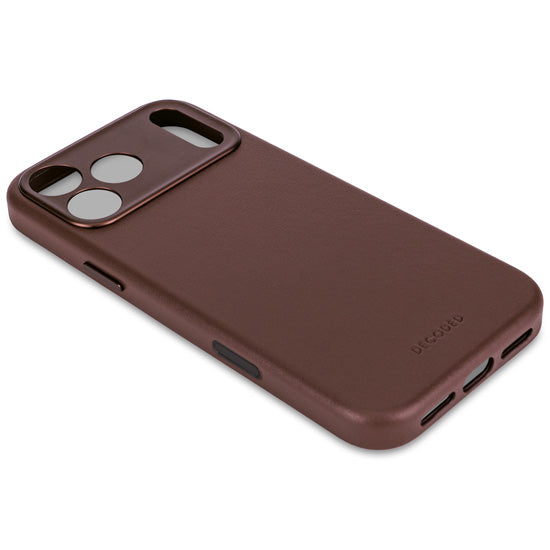 Funda de piel iPhone 17 Pro Chocolate brown