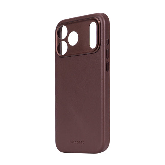 Funda de piel iPhone 17 Pro Chocolate brown
