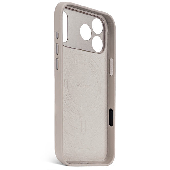Funda de piel iPhone 17 Pro Solid clay