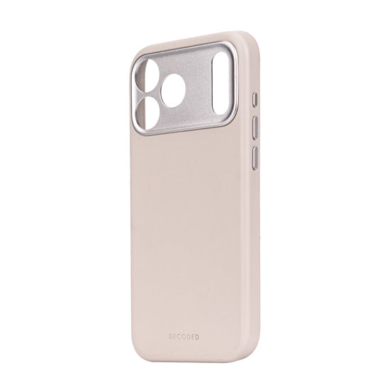 Funda de piel iPhone 17 Pro Solid clay