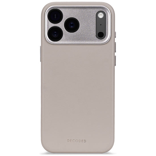 Funda de piel iPhone 17 Pro Solid clay