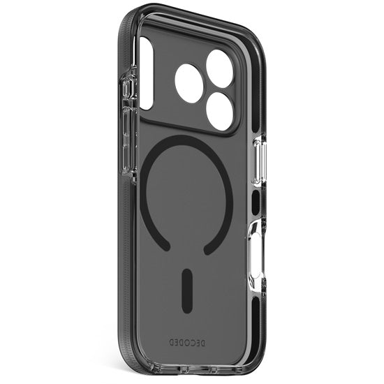 Funda transparente DropTec™ iPhone 17 Pro Frosted Black