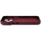 Funda de cuero iPhone 17 Pro Max Dark Ruby