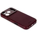 Funda de cuero iPhone 17 Pro Max Dark Ruby