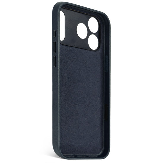 Funda de piel iPhone 17 Pro Max Navy shadow