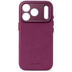 Funda de cuero MagSafe iPhone 18 Pro / 17 Pro Berenjena