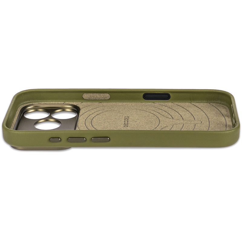 Funda de cuero MagSafe iPhone 18 Pro / 17 Pro Moss Green