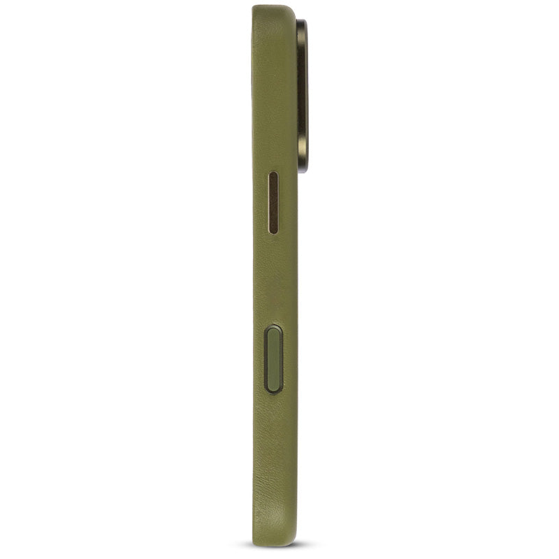 Funda de cuero MagSafe iPhone 18 Pro / 17 Pro Moss Green
