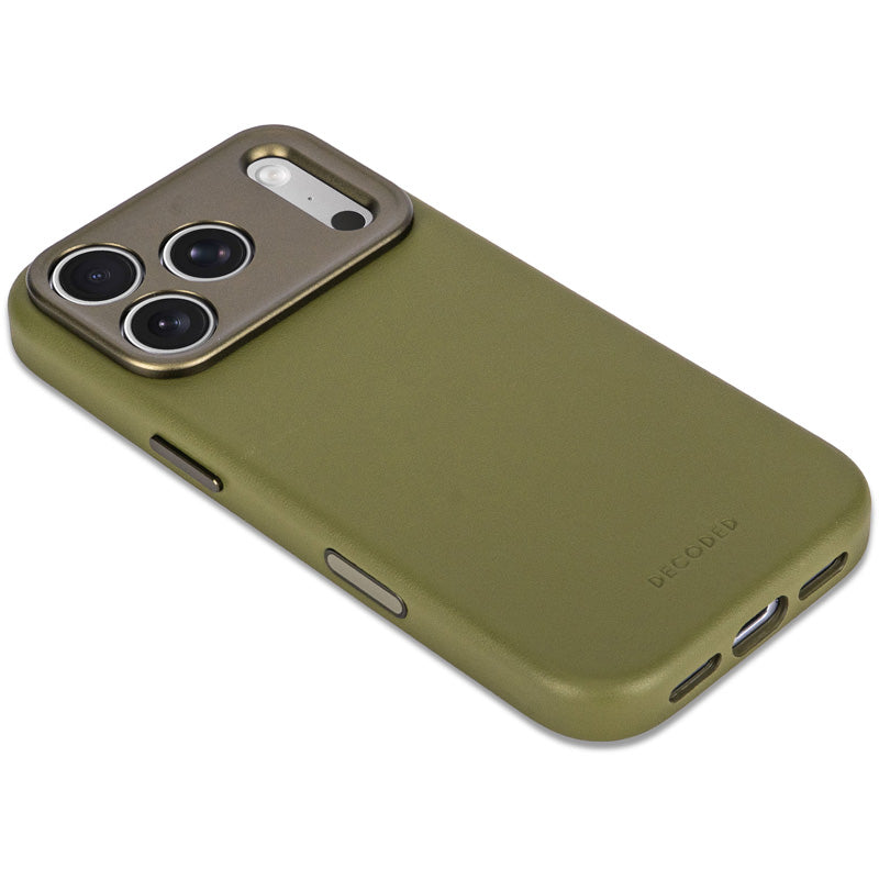 Funda de cuero MagSafe iPhone 18 Pro / 17 Pro Moss Green