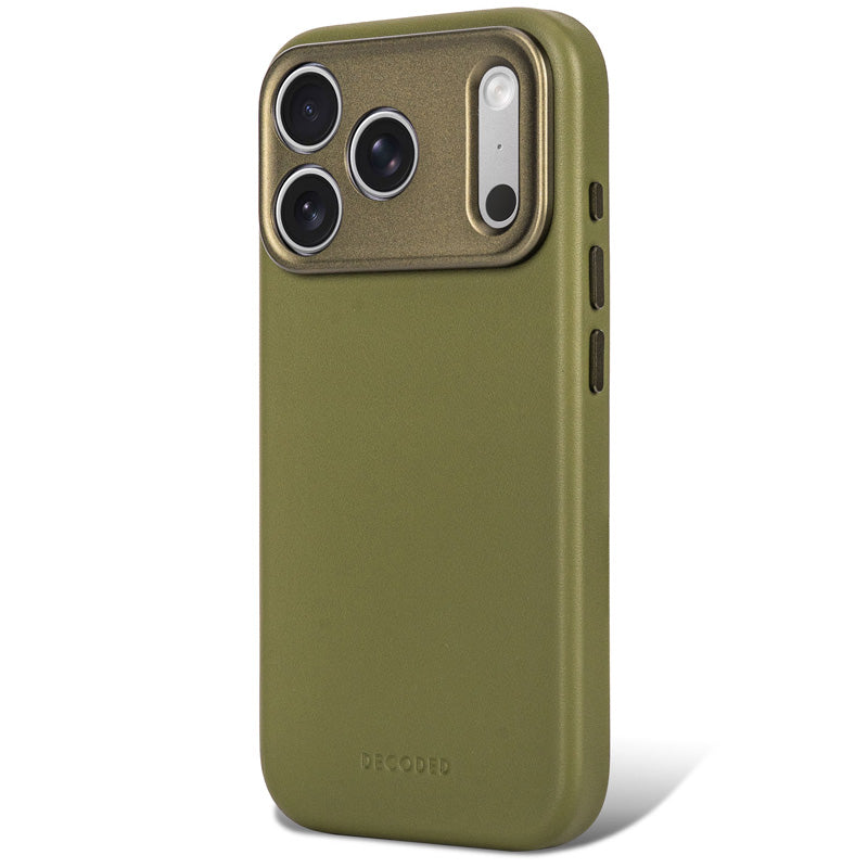 Funda de cuero MagSafe iPhone 18 Pro / 17 Pro Moss Green