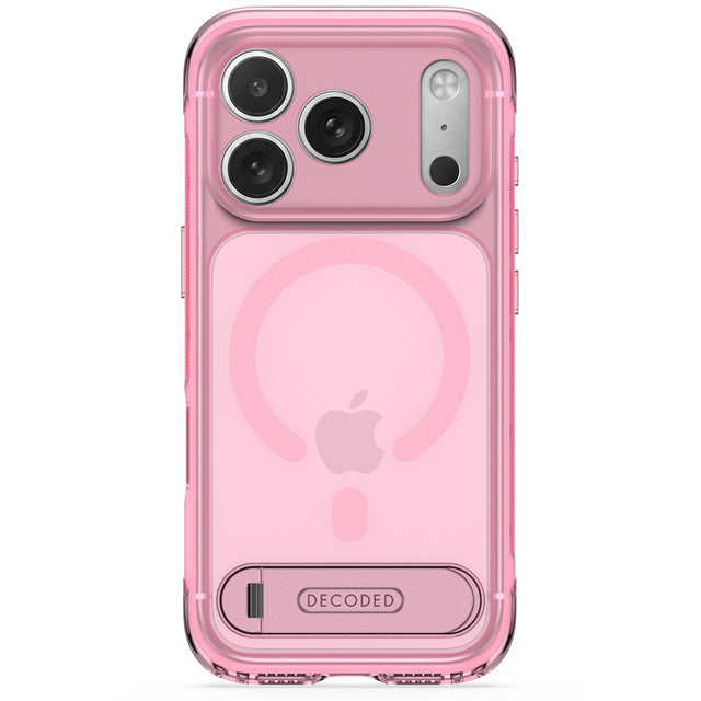 Funda Híbrida MagSafe Antimicrobiana iPhone 18 Pro / 17 Pro Clear Pink