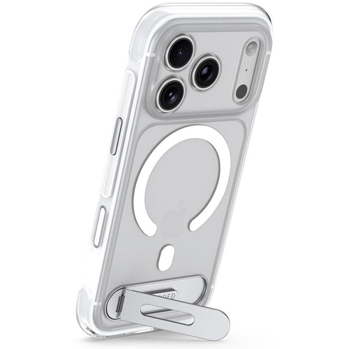 Funda Híbrida MagSafe Antimicrobiana iPhone 18 Pro / 17 Pro Frosted White