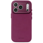 Funda de piel MagSafe iPhone 18 Pro Max / 17 Pro Max Aubergine
