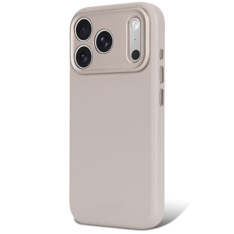 Funda de cuero MagSafe iPhone 18 Pro Max Taupe