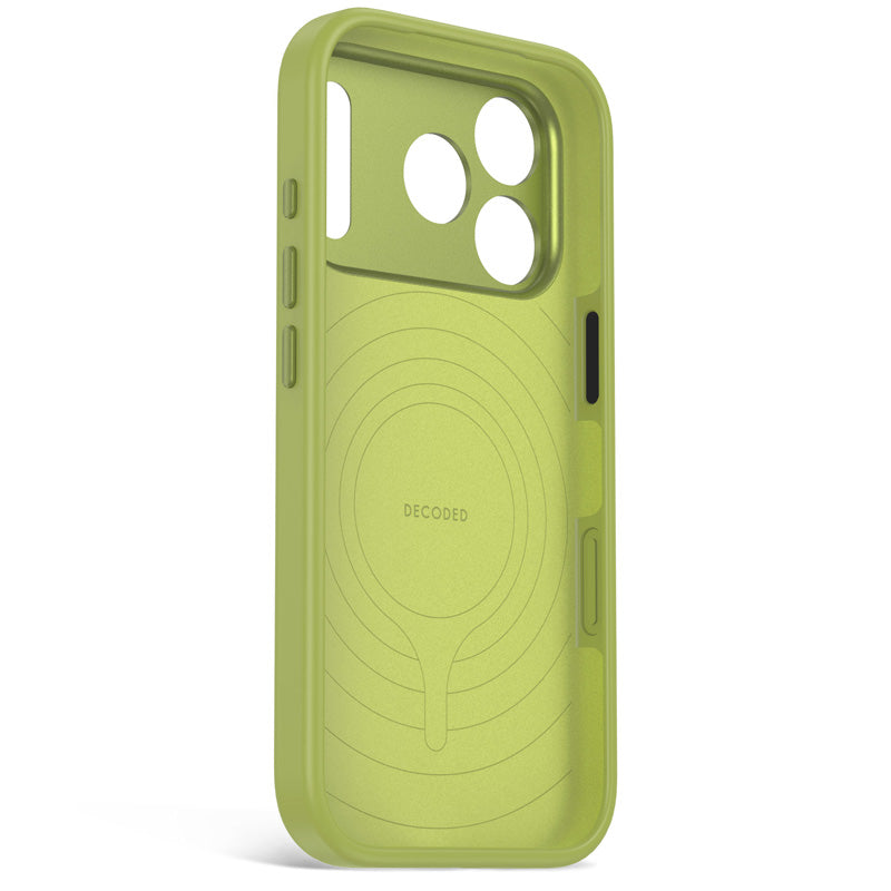 Funda de Silicona Antimicrobiana MagSafe iPhone 18 Pro Max Moss Green