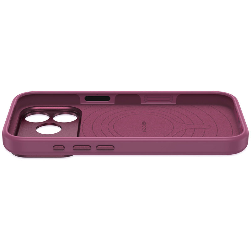 Funda de Silicona Antimicrobiana MagSafe iPhone 18 Pro Max Ciruela
