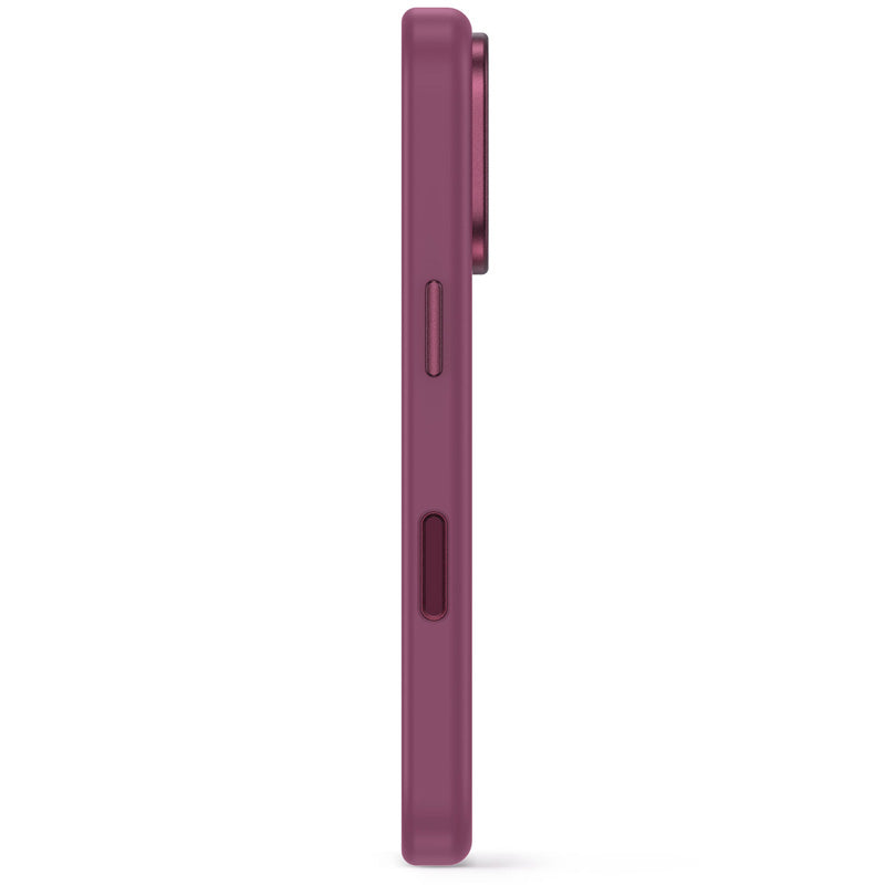 Funda de Silicona Antimicrobiana MagSafe iPhone 18 Pro Max Ciruela