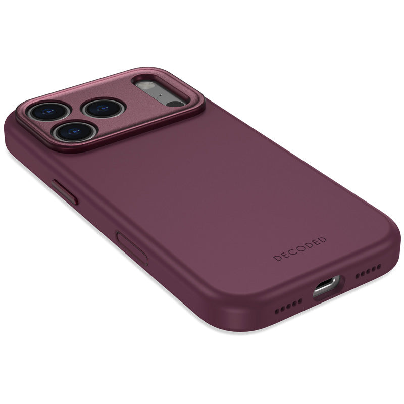 Funda de Silicona Antimicrobiana MagSafe iPhone 18 Pro Max Ciruela