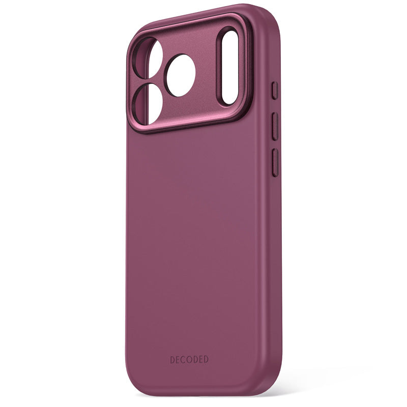 Funda de Silicona Antimicrobiana MagSafe iPhone 18 Pro Max Ciruela