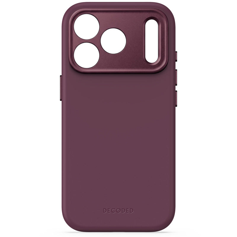Funda de Silicona Antimicrobiana MagSafe iPhone 18 Pro Max Ciruela