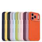 Funda de Silicona Antimicrobiana MagSafe iPhone 18 Pro Max Ciruela