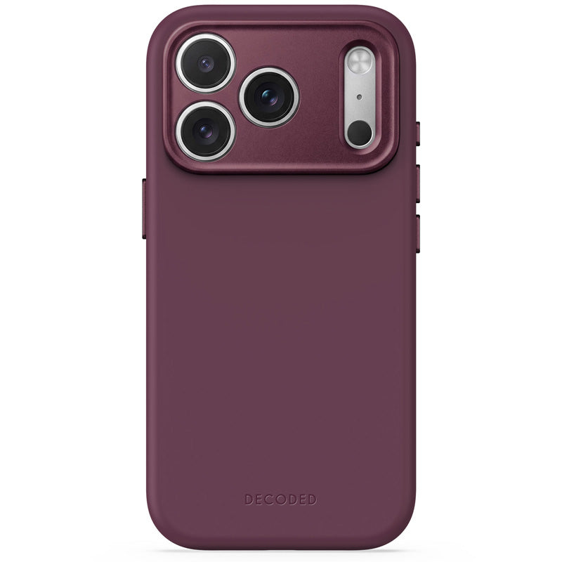 Funda de Silicona Antimicrobiana MagSafe iPhone 18 Pro Max Ciruela